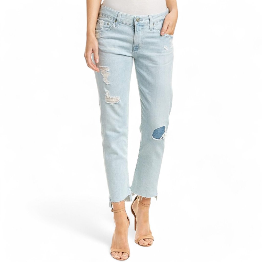 Ag ‘The Ex-Boyfriend Slouchy Slim’ Light Wash Step-Hem Jeans